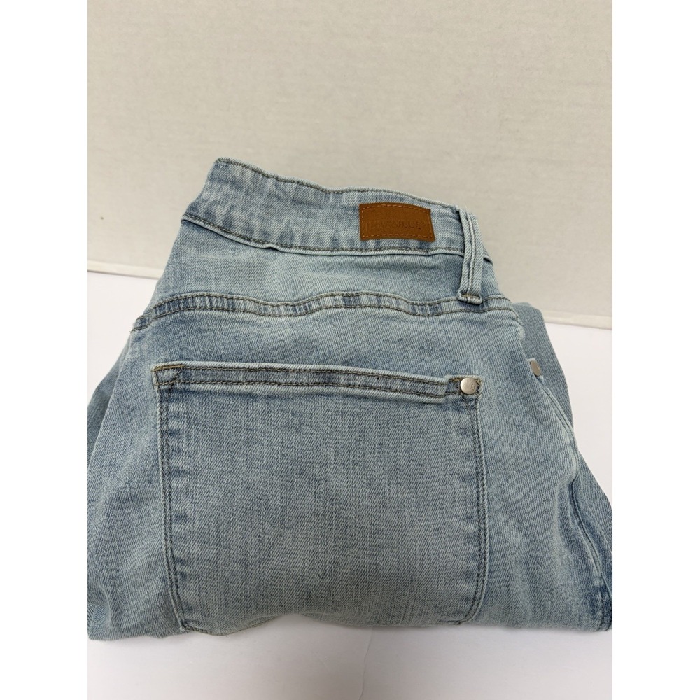 Judy Blue Hi-Rise Straight Fit Light Wash Denim Jeans Size 14W Style #88576
